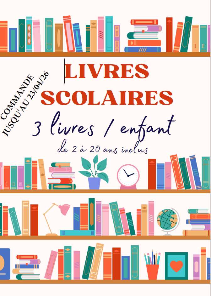 Les livres scolaires sont disponibles