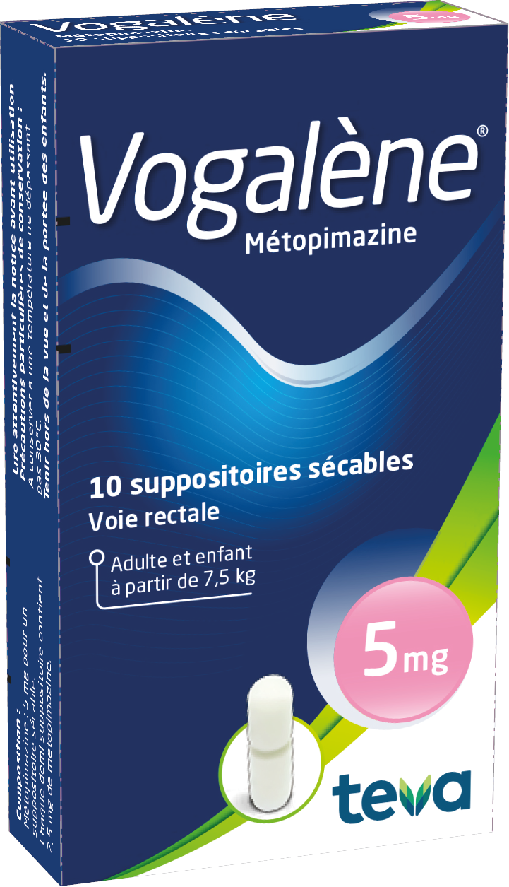 Vogalène suppositoire  sécable 5 mg