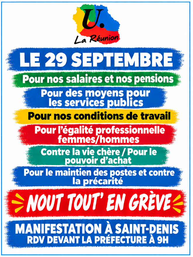 Le 29 septembre 26, NOUT TOUT' EN GREVE !