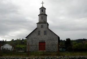 Iglesia de Chullec en Curaco De Velez, Chiloé, Sur de Chile
