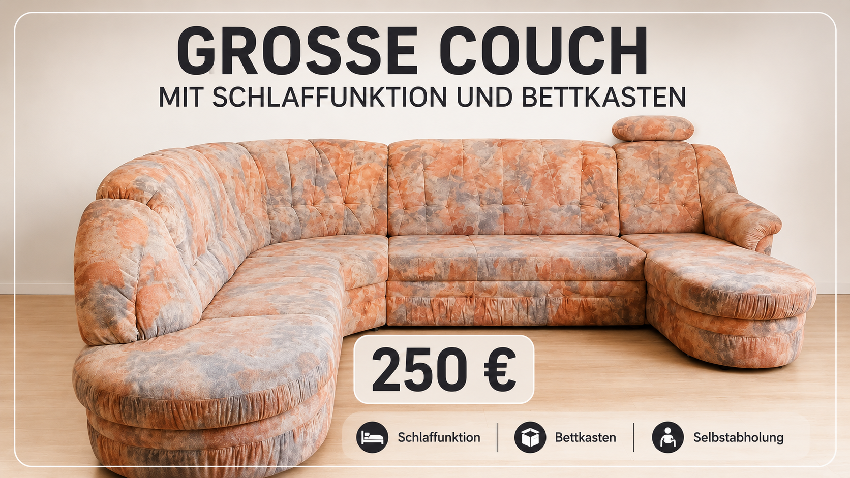Große Couch zu verkaufen
