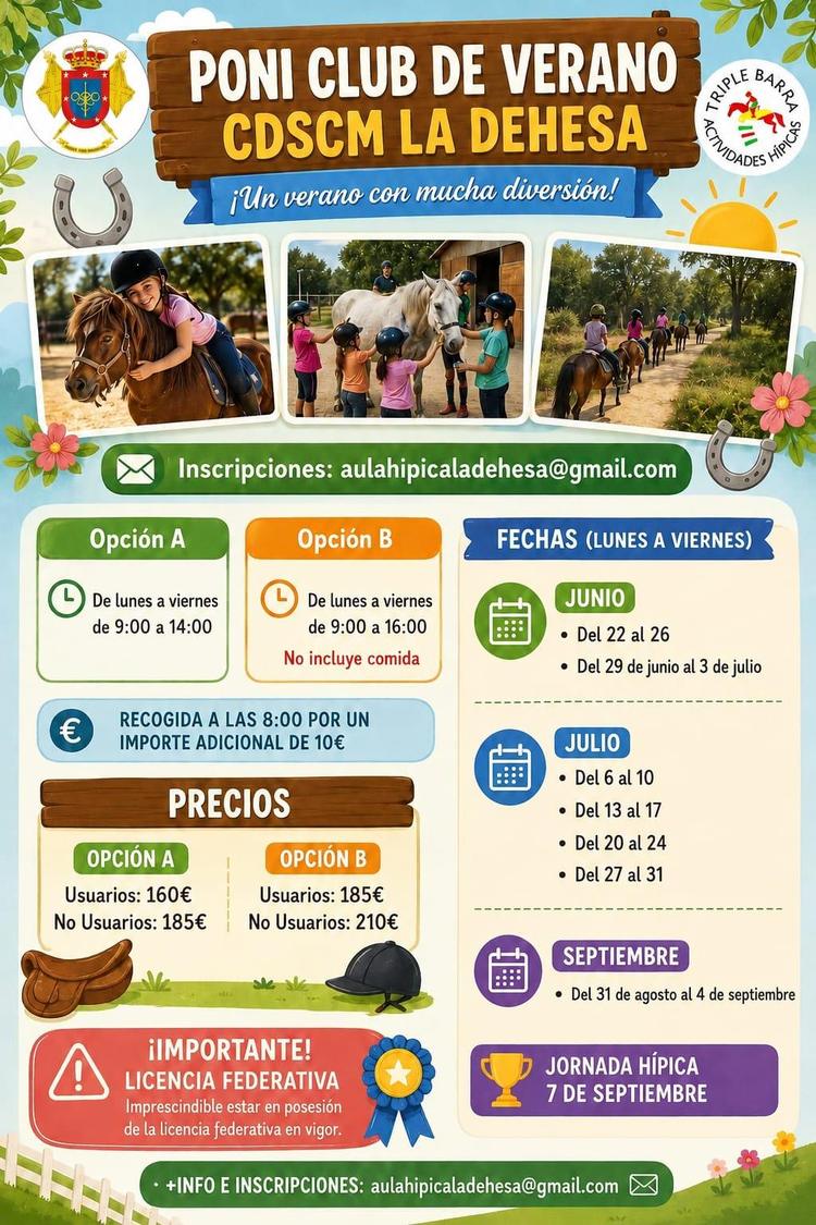 Poni club de verano hípica