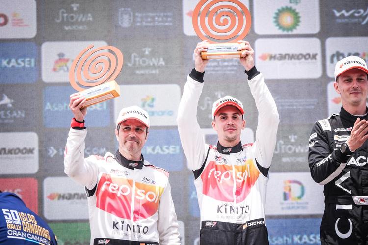 Vibrante segundo puesto de Alejandro Cachón y Borja Rozada en WRC2 y ganadores del WRC2 Challenger en el Rally Islas Canarias
