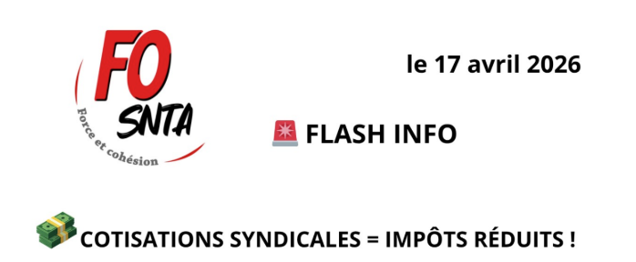 Déclaration des cotisations syndicales