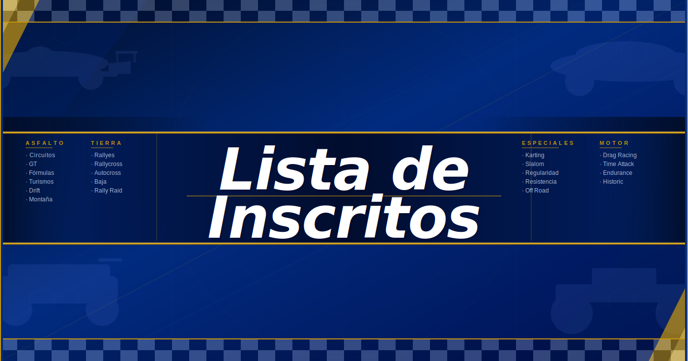 Rallye de Ourense 2026 › Lista de inscritos