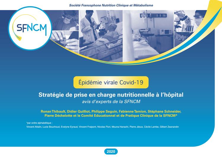 Stratégie de prise en charge nutritionnelle à l’hôpital - COVID 19