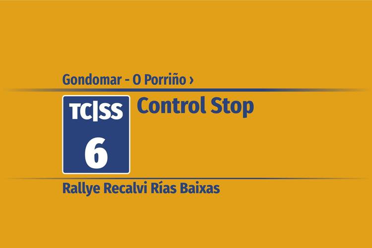Tramo 6 &nbsp;›&nbsp; Gondomar - O Porriño | Control Stop