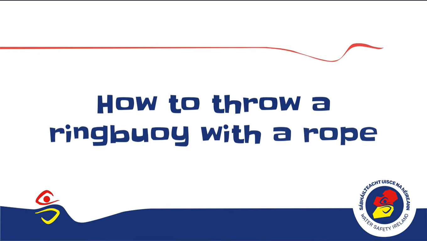 How to throw a Ringbuoy WITH a rope - Water Safety Ireland