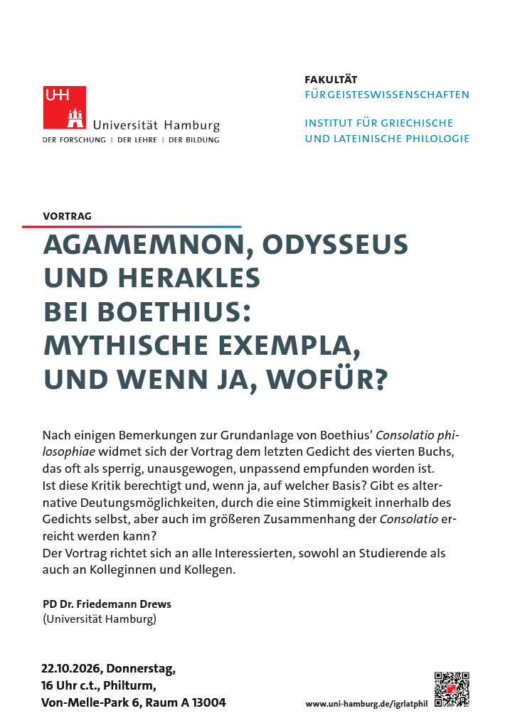 Agamemnon, Odysseus und Herakles bei Boethius: Mythische Exempla, und wenn ja, wofür?