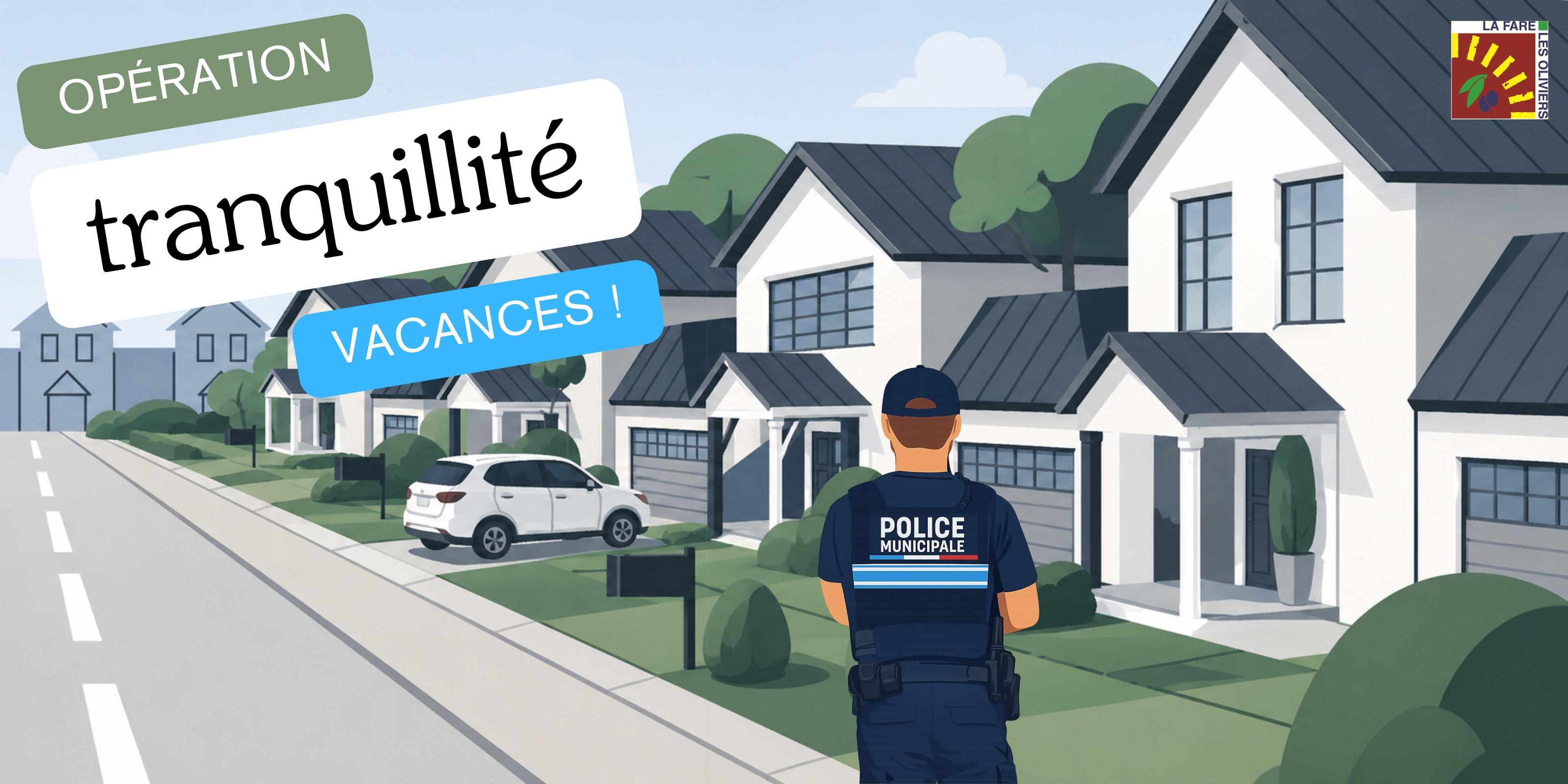 Opération Tranquillité Vacances : Partez sereins !