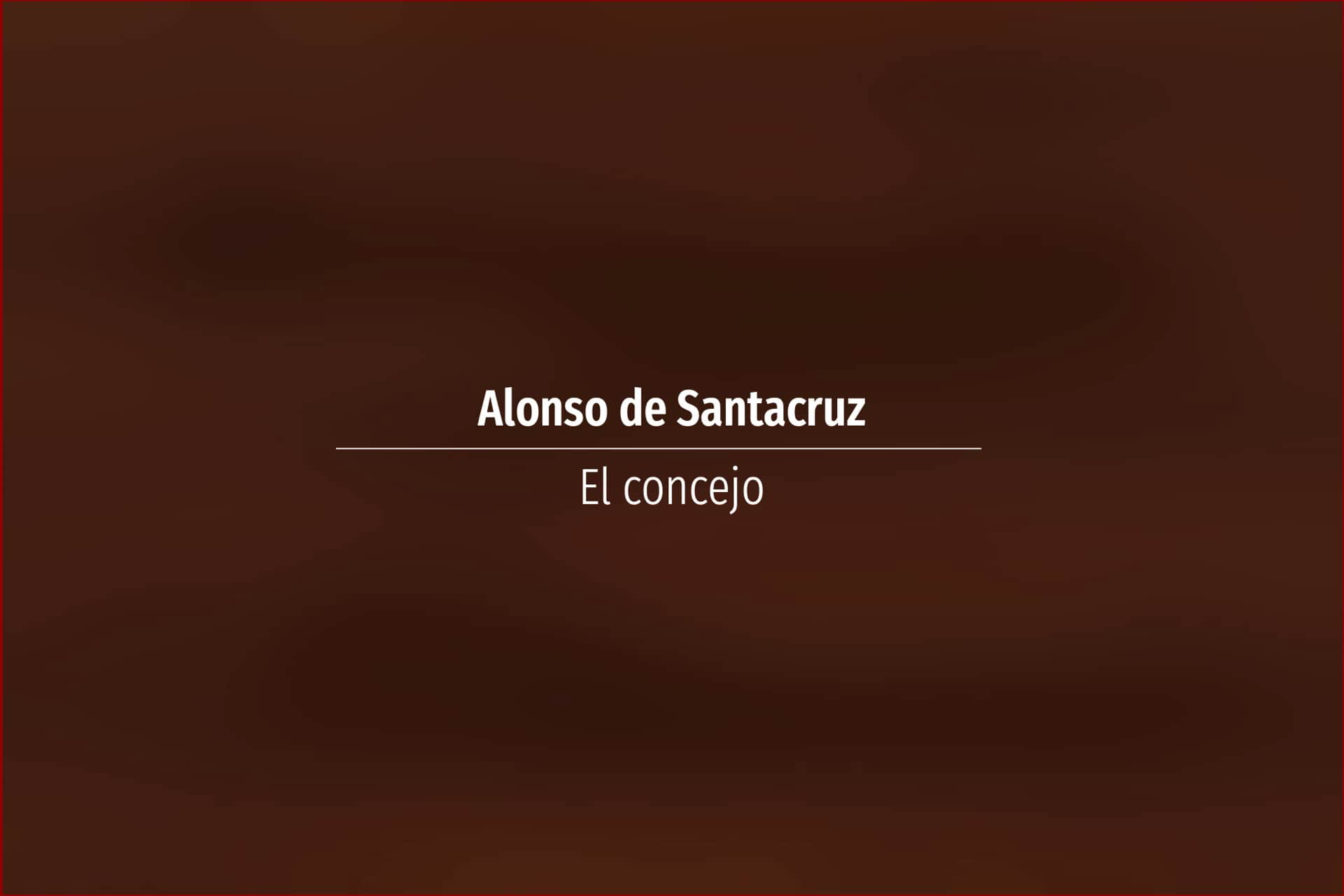 Alonso de Santacruz