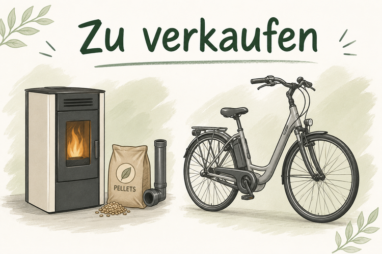 Pelletofen und E-Bike zu verkaufen