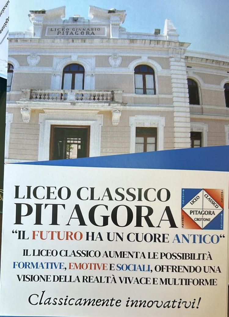 Open day del Liceo Classico Pitagora di Crotone del 3 gennaio 2024