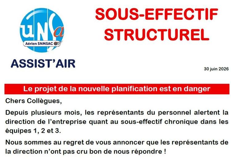 SOUS-EFFECTIF STRUCTUREL