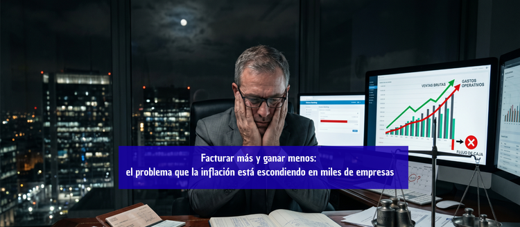 Facturar más y ganar menos: el problema que la inflación está escondiendo en miles de empresas