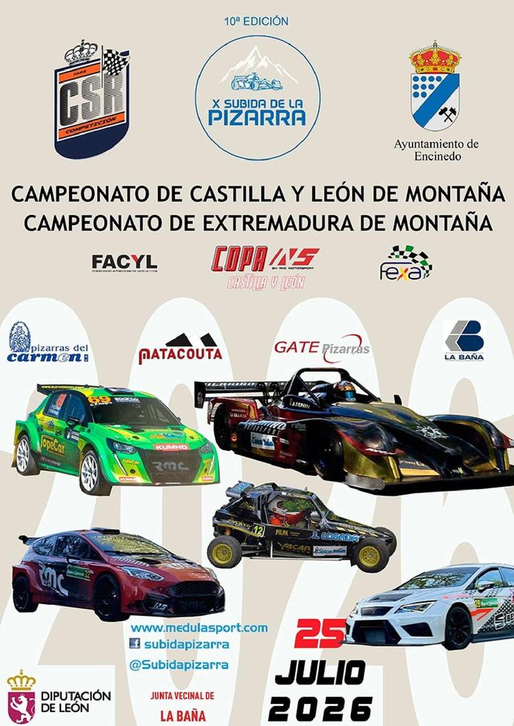 La Subida de la Pizarra 2026 cumple diez años con 60 coches en Carballeda de Valdeorras