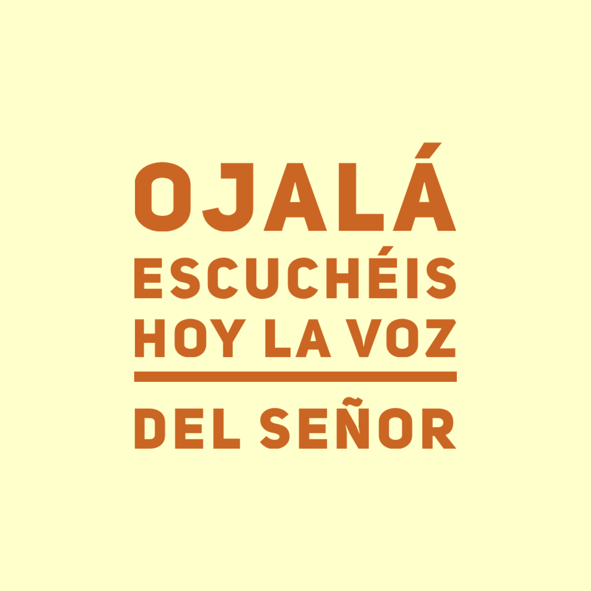 Hoy el reto del amor es escuchar la voz del Señor