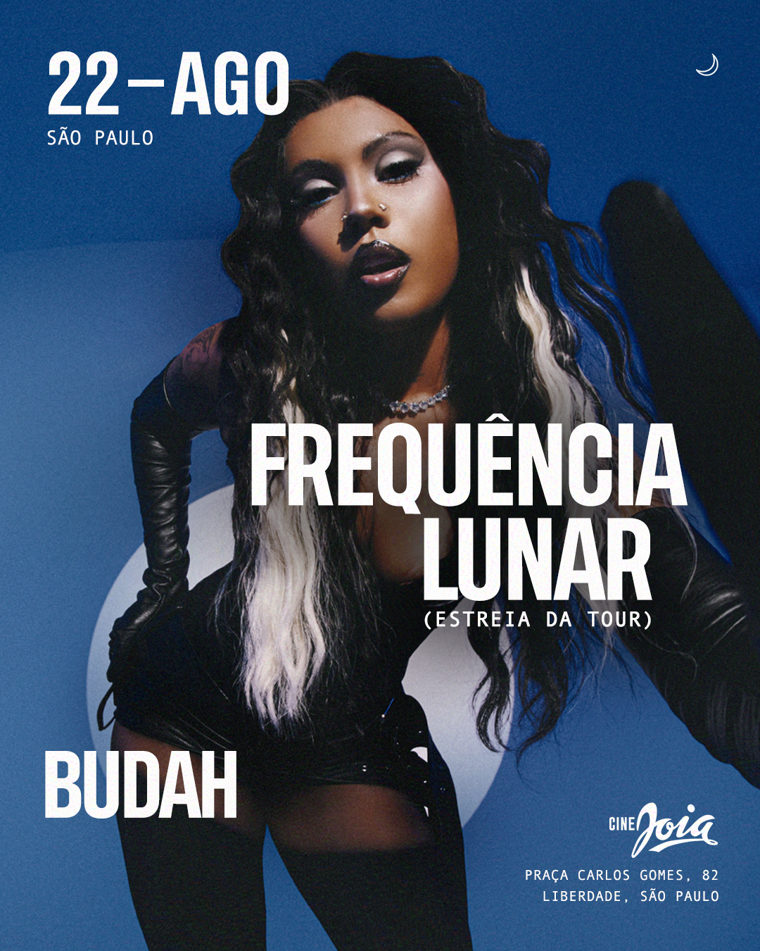 BUDAH estreia turnê FREQUÊNCIA LUNAR neste sábado (22) no Cine Joia