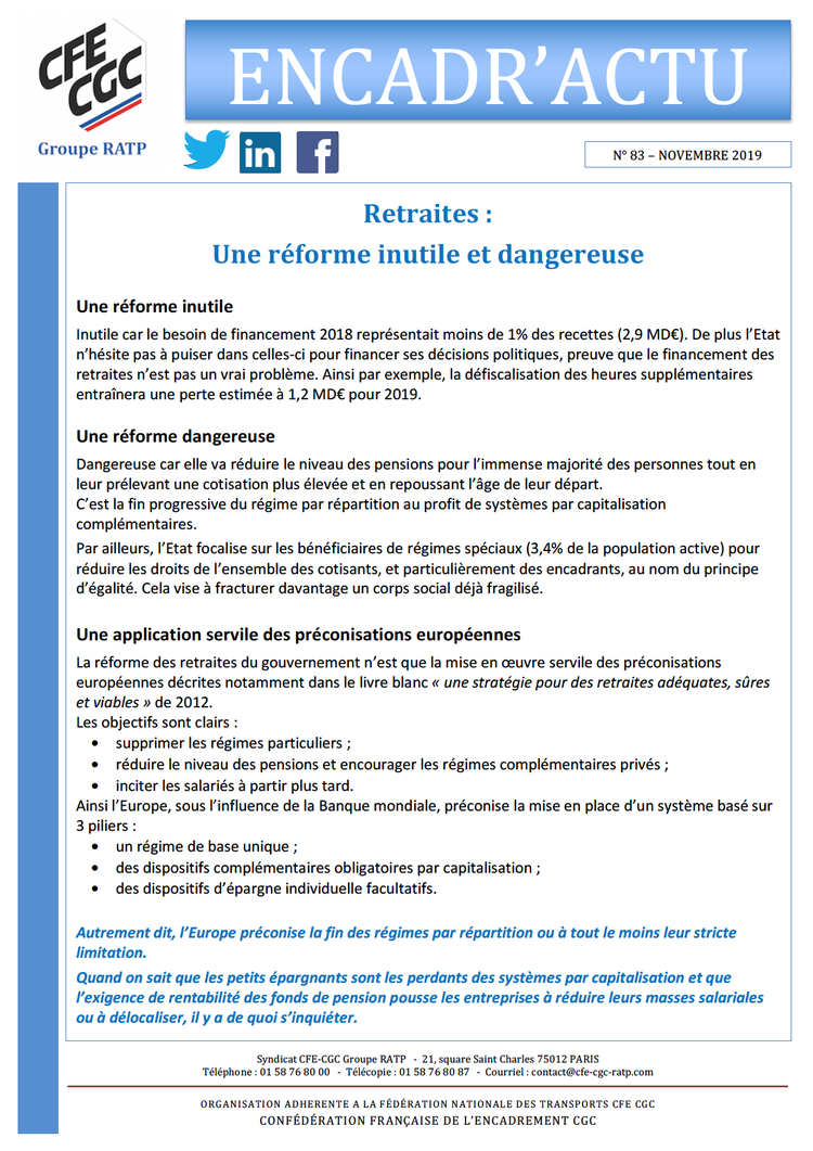 Encadr'ACTU n°83