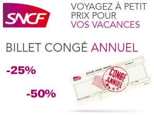 Billets Congés Annuels SNCF