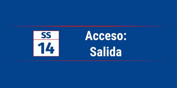 SS 14 | Salida | Bella Vista Sur 2
