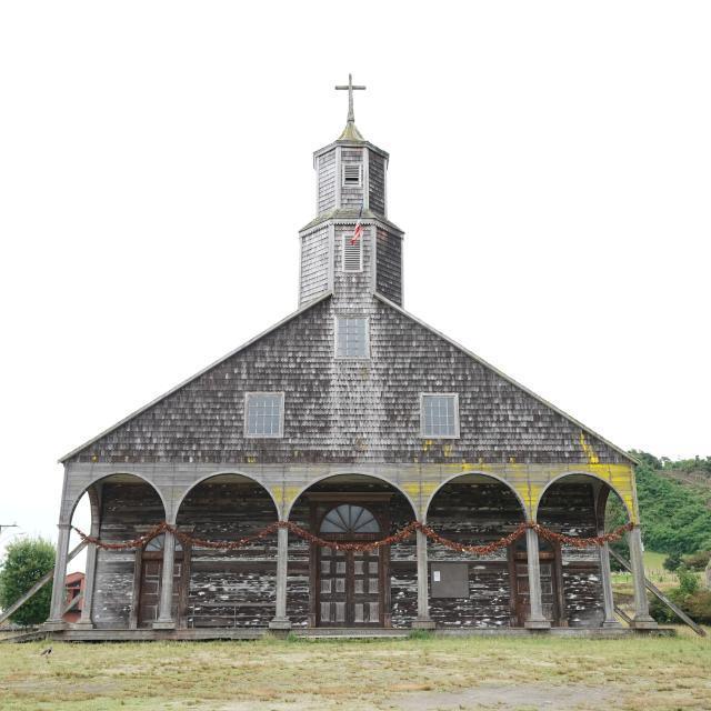 Iglesia señora Villa Quinchao  en Quinchao, Chiloé, Sur de Chile