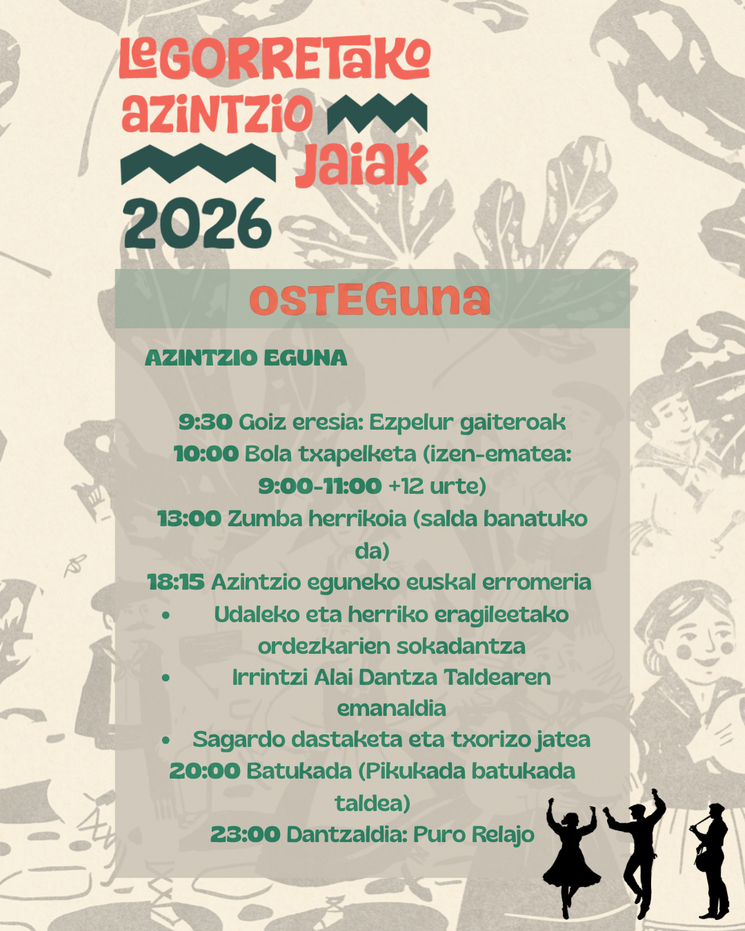 [#AZINTZIOAK2026] OSTEGUNA