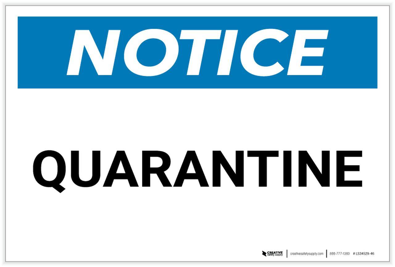 MANDATORY QUARANTINE