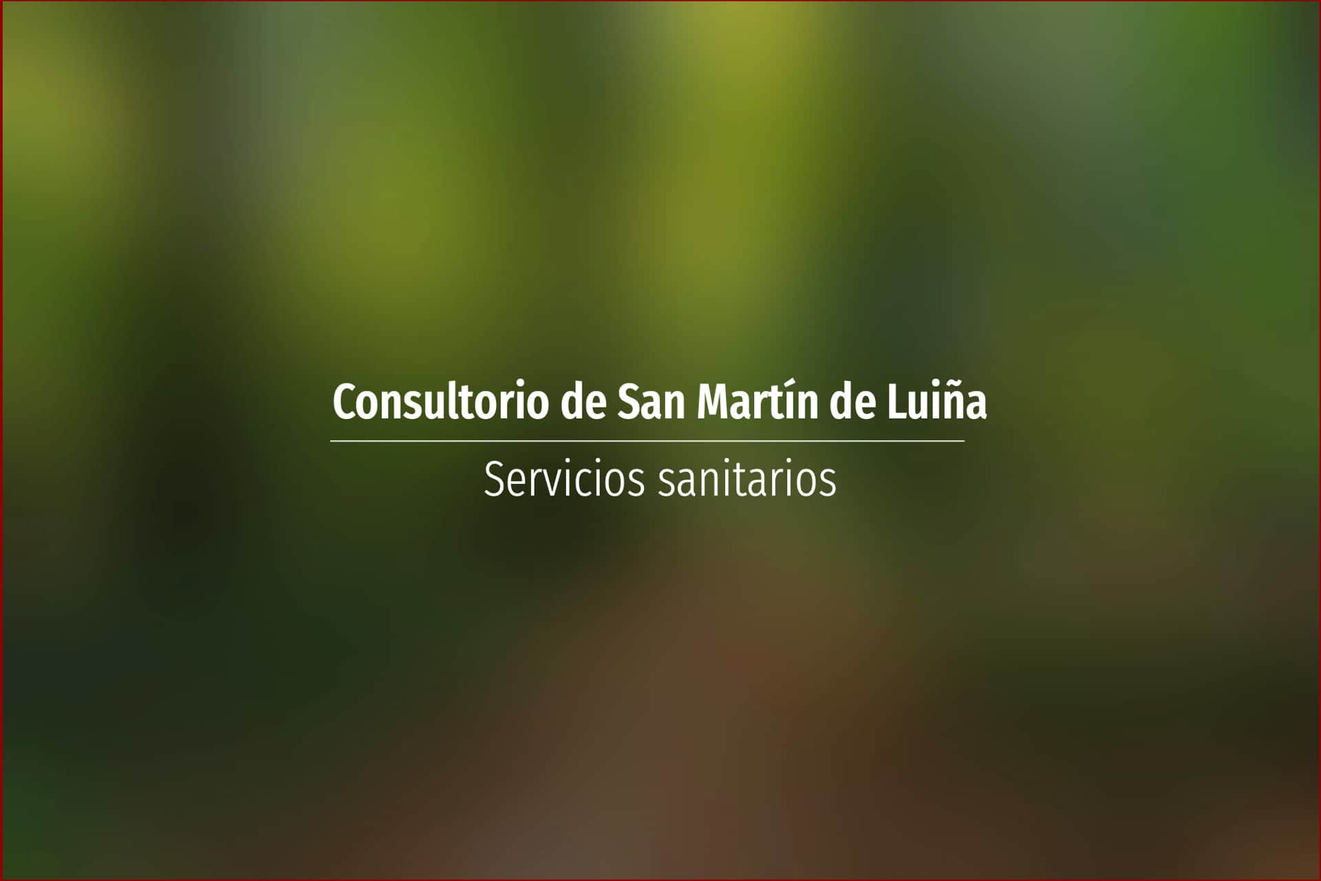 Consultorio de San Martín de Luiña