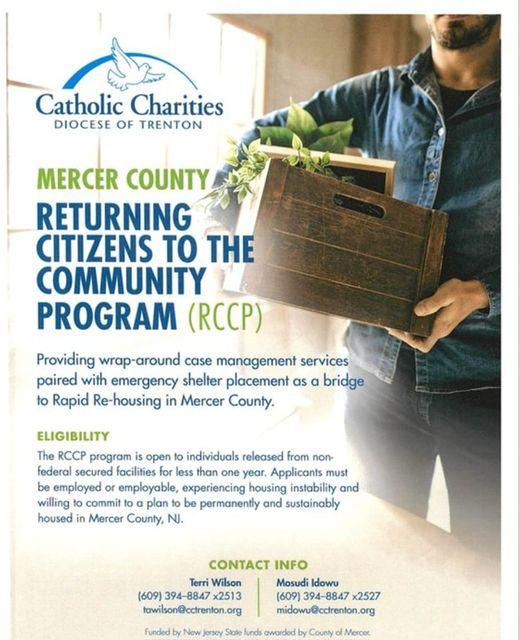 Returning Citizen Program w/ Catholic Charities Diocese of Trenton
