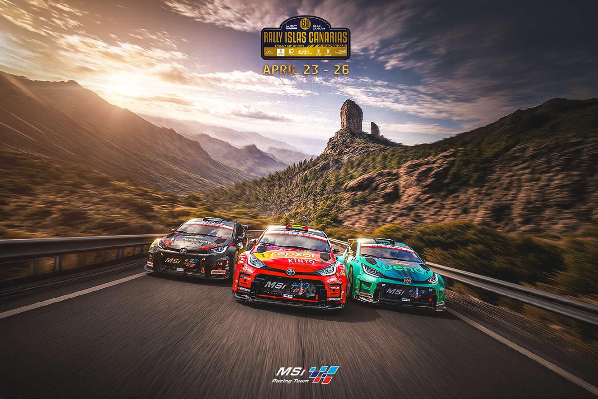 MSi Racing despliega su tridente en el Rally Islas Canarias