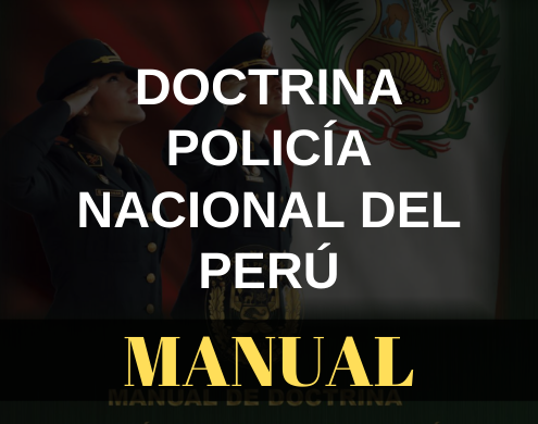Manual de doctrina Policía Nacional del Perú