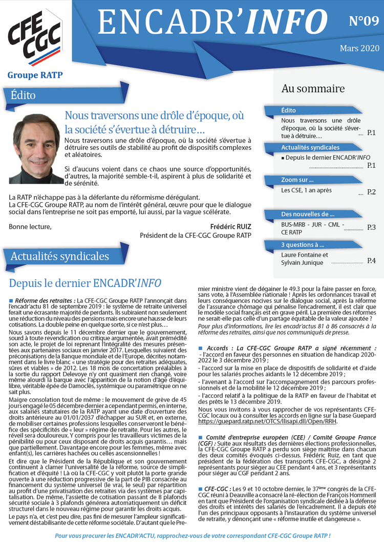 Encadr'INFO n°9