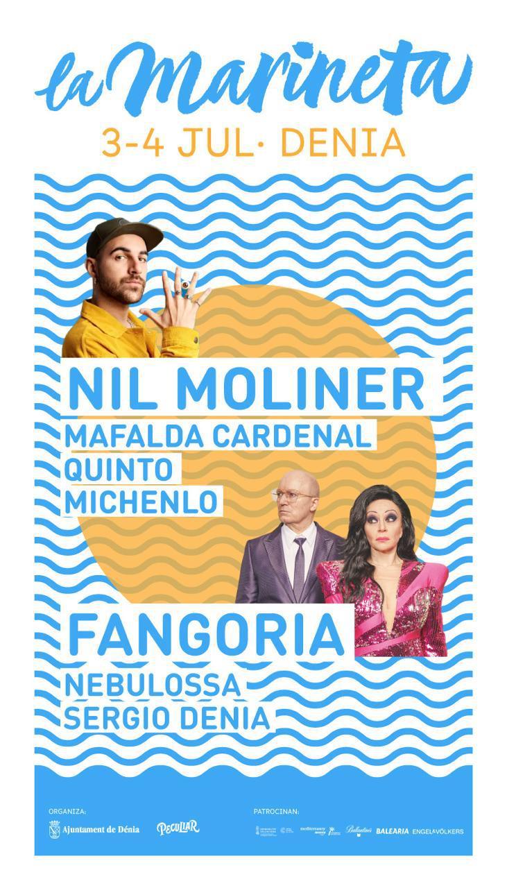 Fangoria, Nebulossa y Nil Moliner encabezan el nuevo festival La Marineta en la Festa Major de Dénia