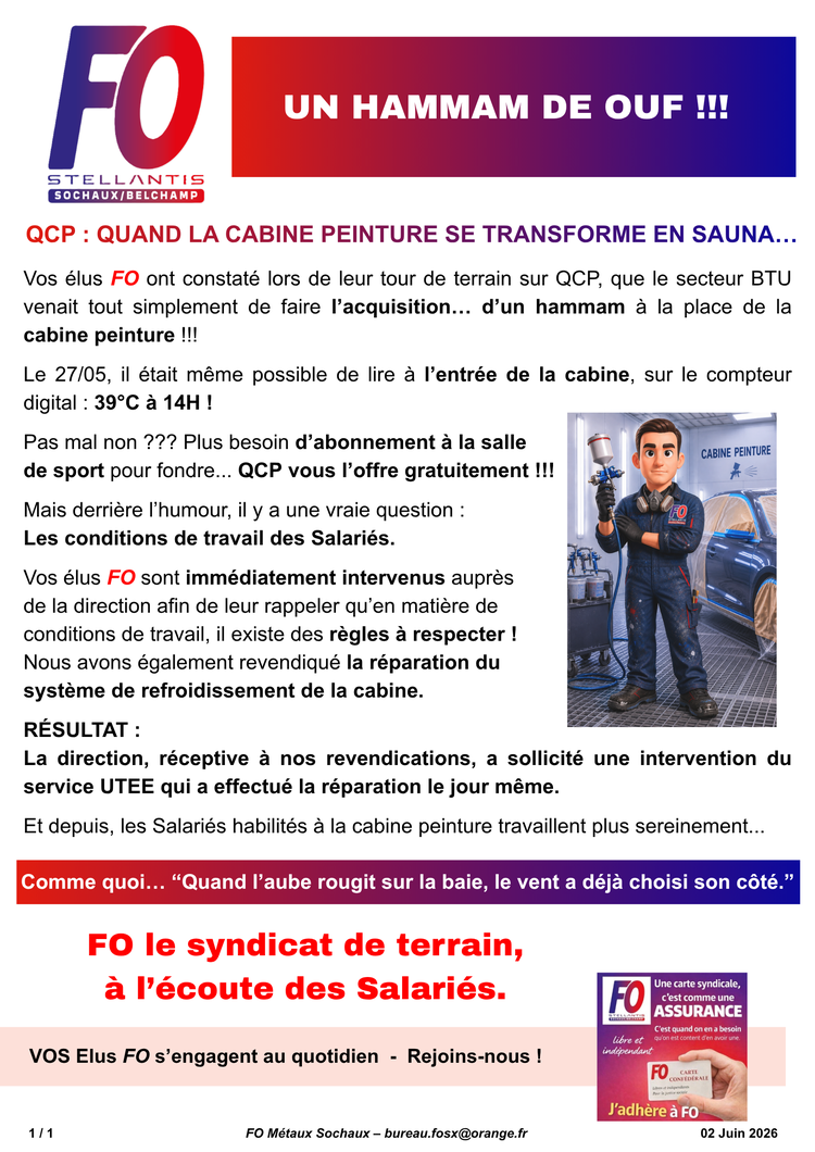 SX BP: SAUNA CABINE PEINTURE !!!