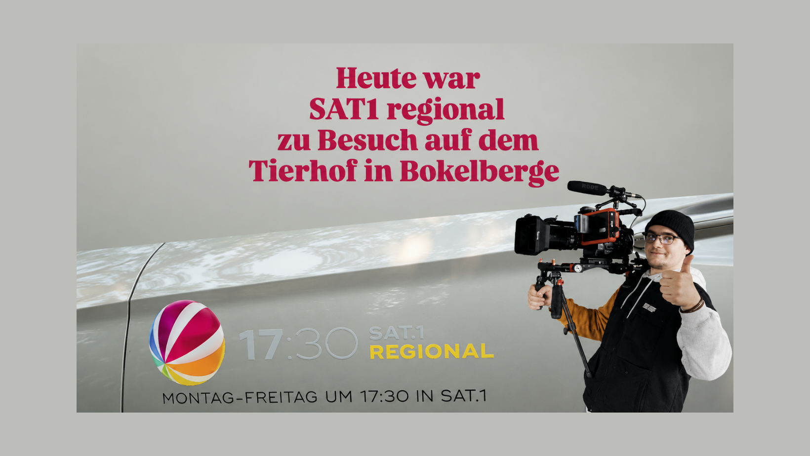 📺 SAT.1 REGIONAL zu Besuch auf dem Tierhof in Bockelberge