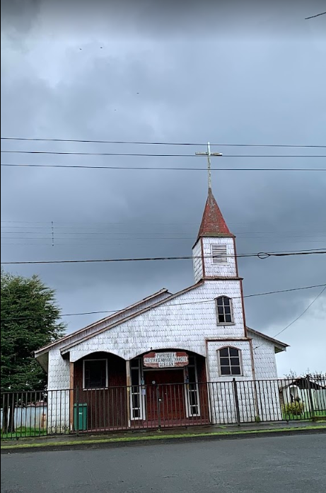 Parroquia de Queilen en Queilen, Chiloé, Sur de Chile