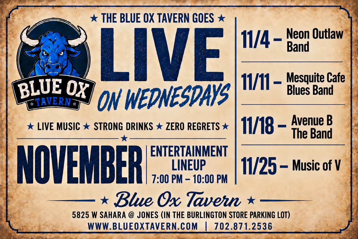LIVE on WEDNESDAYS | November Event Calendar