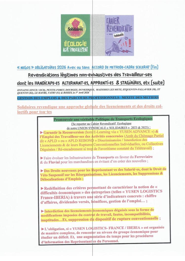 UST YUSEN // NAO 2026 Partageons les richesses !