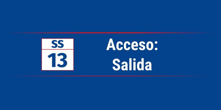 SS 13 | Salida | Bella Vista 2