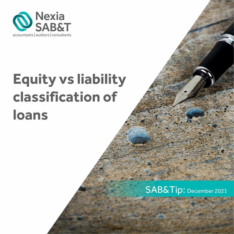 Equity vs liability classification of loans