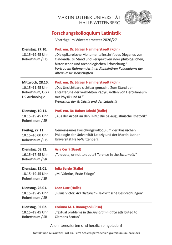 Die epikureische Monumentalinschrift des Diogenes von Oinoanda. Zum Stand und Perspektiven ihrer philologischen, historischen und archäologischen Erforschung