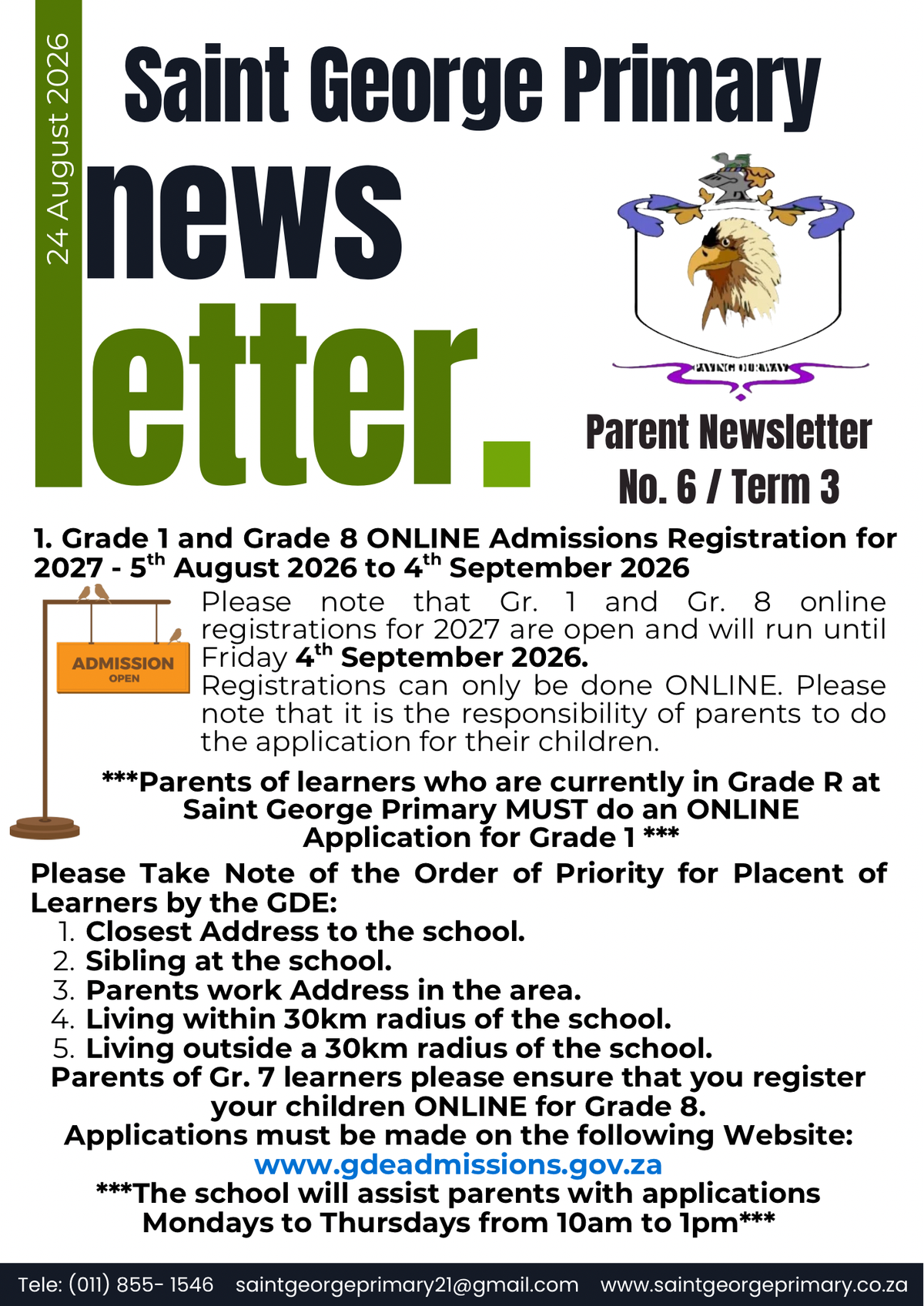 Newsletter No.6 / Term 3