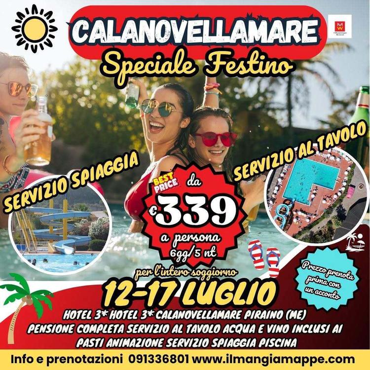 CALANOVELLAMARE HOTEL HOTEL 3* PIRAINO (ME)