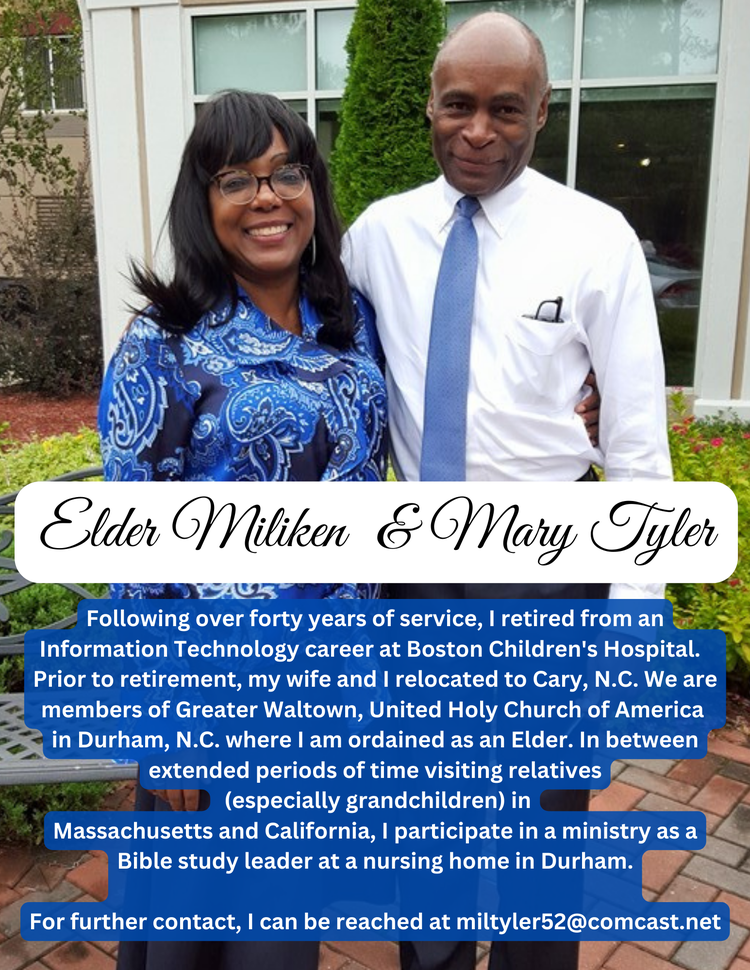 Elder Miliken and Mary Tyler - Faithful Servant 