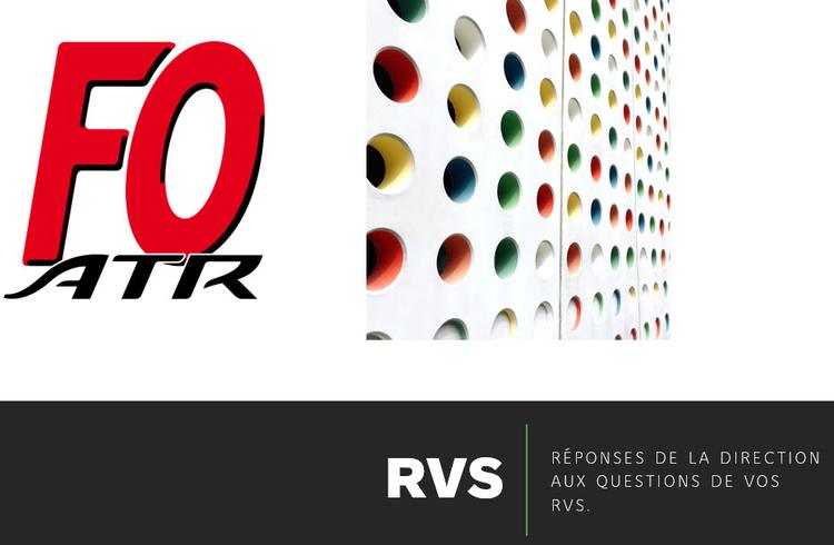 Questions RVS : réponses de la direction ATR
