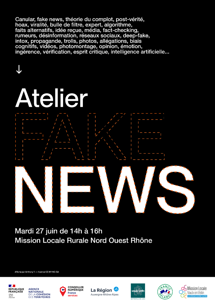 Atelier "Fake News" à la Mission Locale de Tarare
