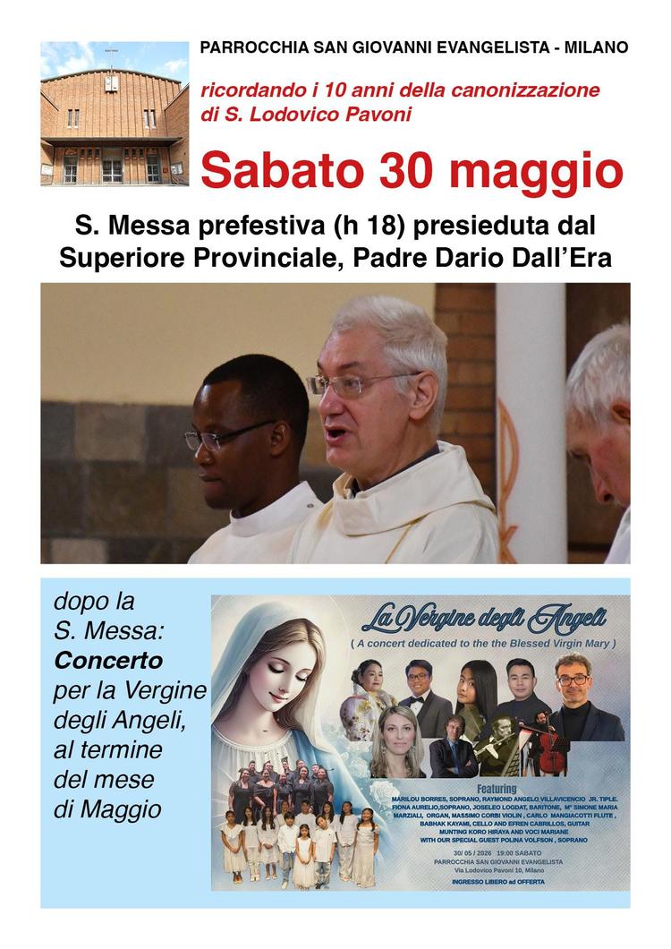 10 anni dalla Canonizzazione di S. Lodovico Pavoni