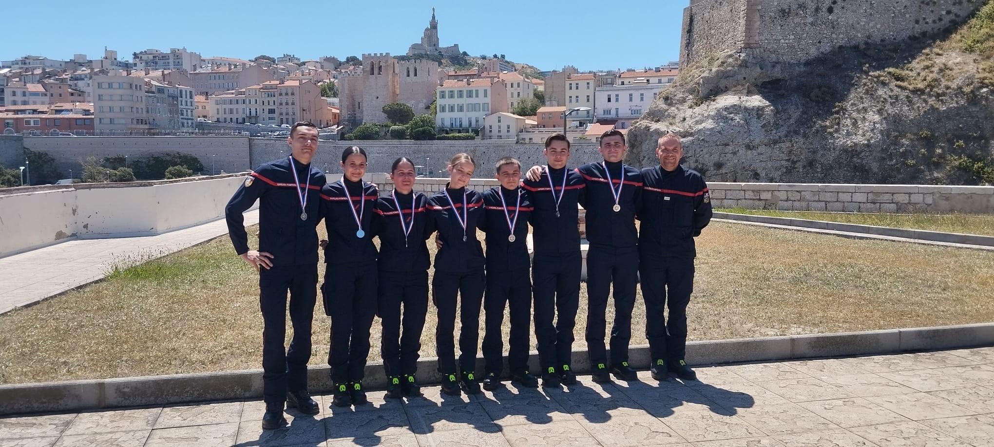 Les Jeunes Sapeurs-Pompiers de la Basse Vallée de l’Arc récompensés pour leur engagement citoyen