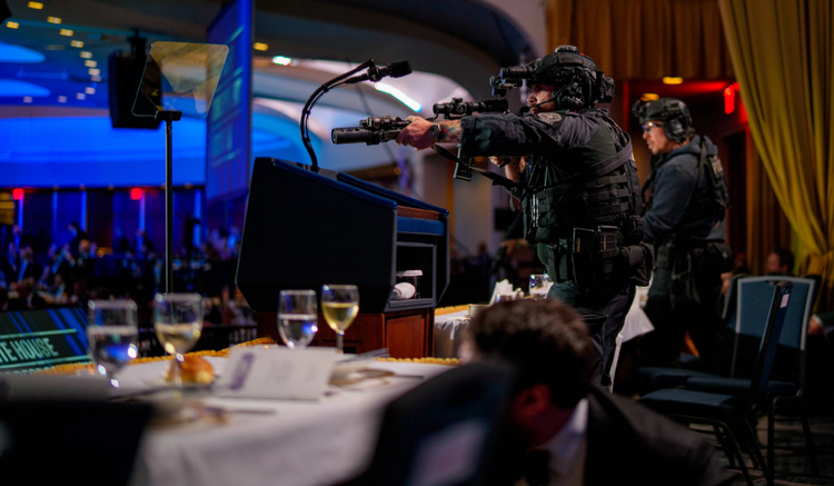 Trump praises law enforcement as suspect detained after shots fired during Washington event